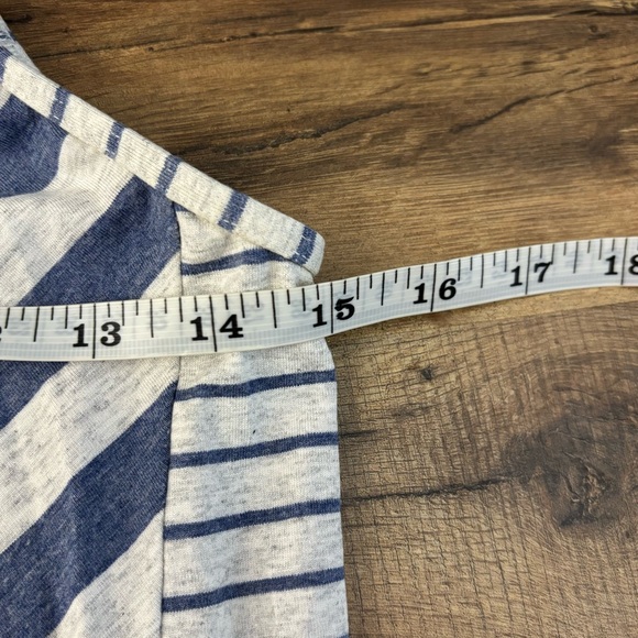 Tommy Bahama Sleeveless V Neck Chevron Maxi Dress Blue Grey - Picture 5 of 7